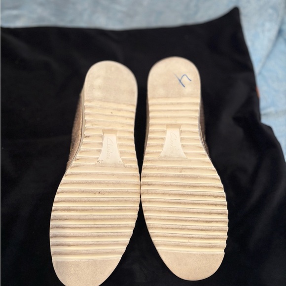 Clarks Women's Serena Kellyn Slip On Shoes in Metallic - Size 8.5 - Picture 5 of 7